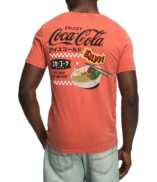 ラッキーブランド メンズ トップス シャツ Lucky Brand Coca-Cola Noodleshort Sleeve T-Shirt Paprika