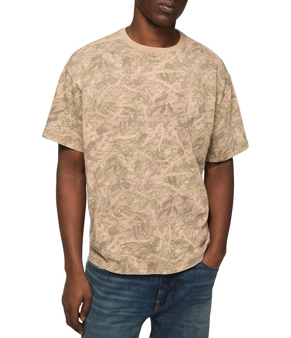 ラッキーブランド メンズ トップス シャツ プリント Lucky Brand Camouflage Printed Short Sleeve T-Shirt Camouflage Army Print アーミー