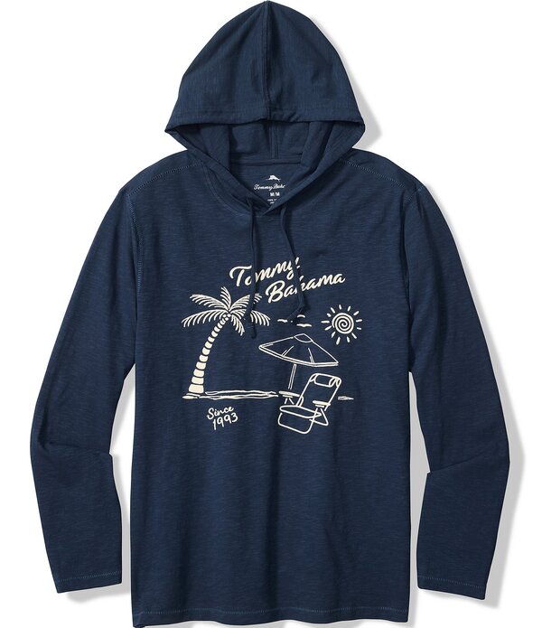 トッミーバハマ メンズ アウター 編み物・プルオーバー パーカー Tommy Bahama Shady Haven Lux Hoodie Island Navy 米国海軍