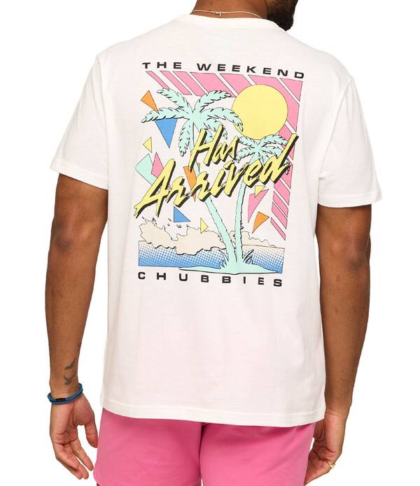 チャビーズ メンズ トップス プルオーバー Chubbies Paradise Patrol Short Sleeve T-Shirt Pure White 白いこと
