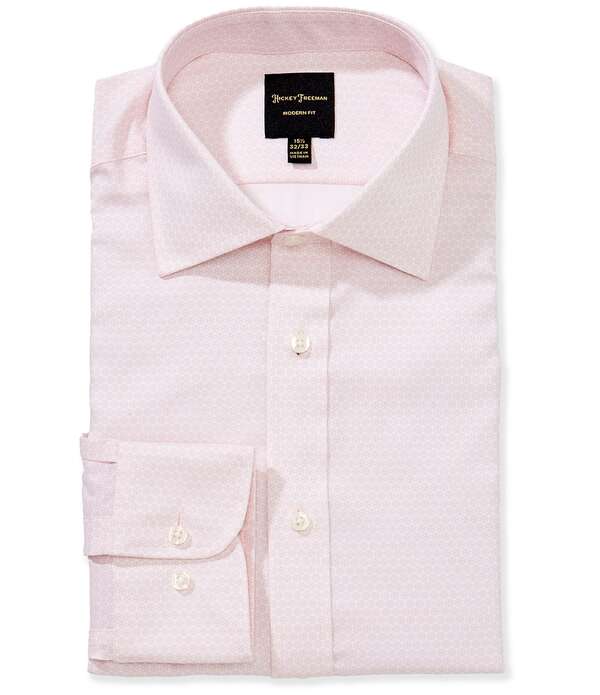ヒッキーフリーマン メンズ トップス シャツ ボタンダウン プリント ダウン Hickey Freeman Modern Fit Easy Care Button Down Collarose Medallion Print Dresshirt Light Pink ピンク