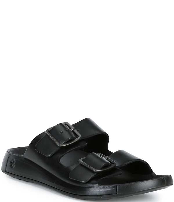 エコー メンズ シューズ サンダル ECCO Men Cozmo Premium Buckle Sandals Black ブラック