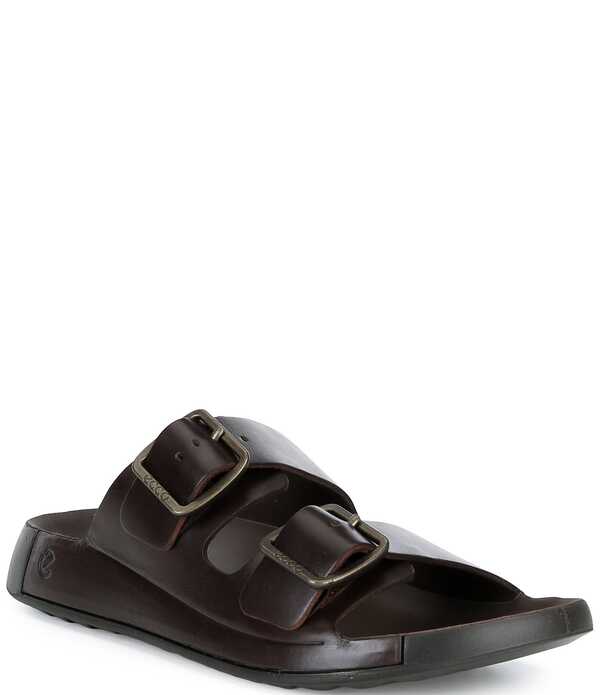 エコー メンズ シューズ サンダル ECCO Men Cozmo Premium Buckle Sandals Potting Soil