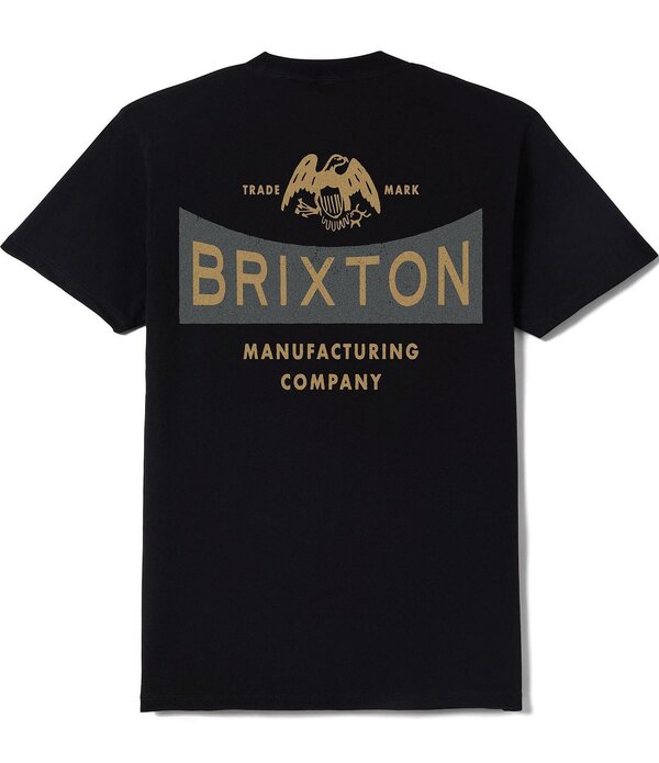 ブリクス英トン メンズ トップス プルオーバー グラフィック Brixton Pinnacle Graphic T-Shirt Black 黒いこと