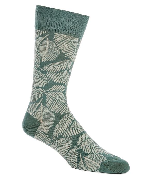 ダニエル クレミュ メンズ アンダーウェア 靴下 Cremieux Palm Leaf Socks Bayberry