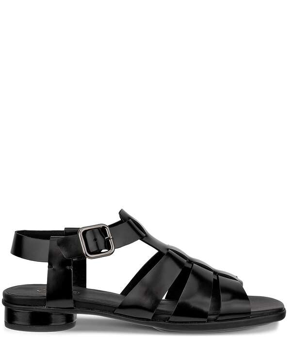 残響音 レディース シューズ パンプス サンダル なめし革 ECCO Sculpted Alba 2 Banded Leather Fishmerman Sandals Black 黒いこと