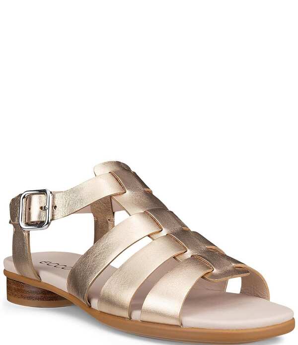 残響音 レディース シューズ パンプス サンダル なめし革 ECCO Sculpted Alba 2 Banded Leather Fishmerman Sandals Nature Foil