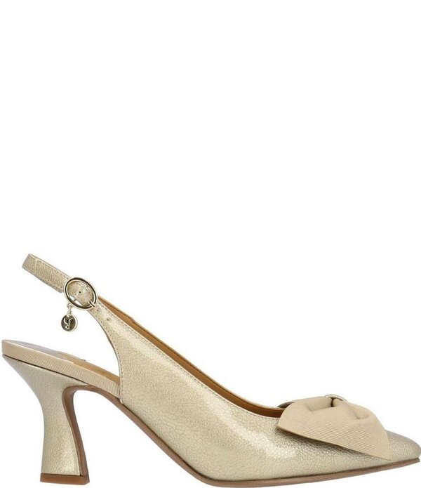 ジェイレニー レディース シューズ 踵 J. Renee Harlan Patent Grosgrain Bow Slingback Pumps Taupe トープ