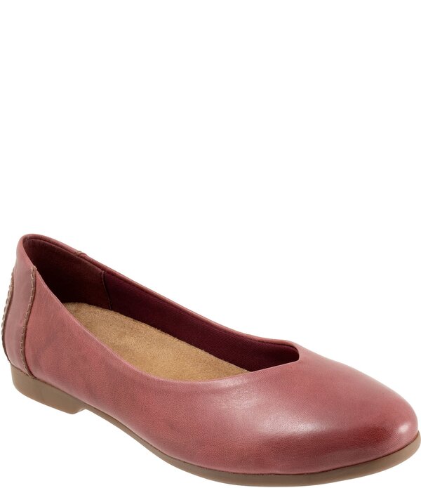 トロッターズ レディース シューズ パンプス レザー Trotters Iris Leather Ballet Flats Cherry