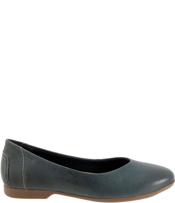 トロッターズ レディース シューズ パンプス レザー Trotters Iris Leather Ballet Flats Navy ネイビー