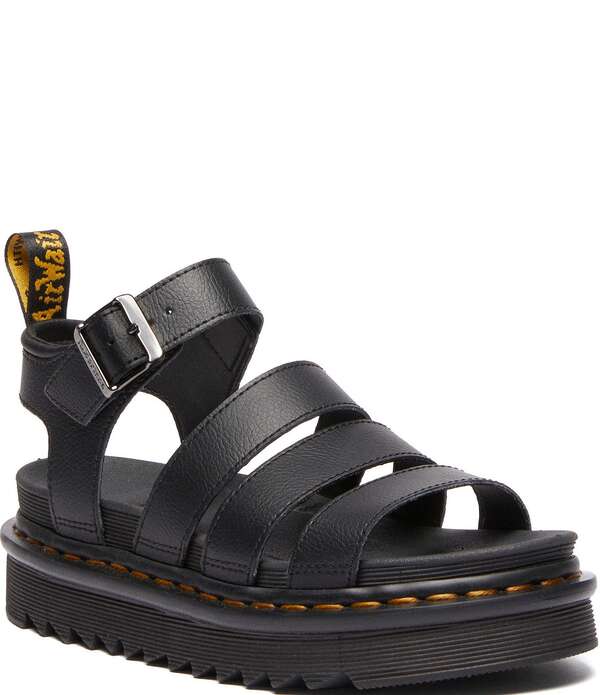ドクターマーチン レディース シューズ サンダル プラットフォーム レザー Dr. Martens Women's Blaire Athena Leather Platform Sandals Black ブラック|ReVida 店