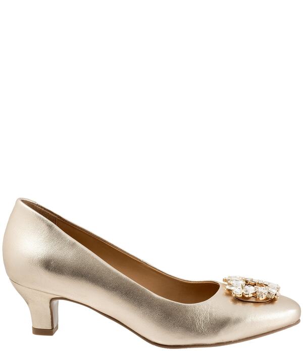 トロッターズ レディース シューズ パンプス レザー Trotters Kate Bridal Jewel Ornament Leather Dress Pumps Champagne シャンパン