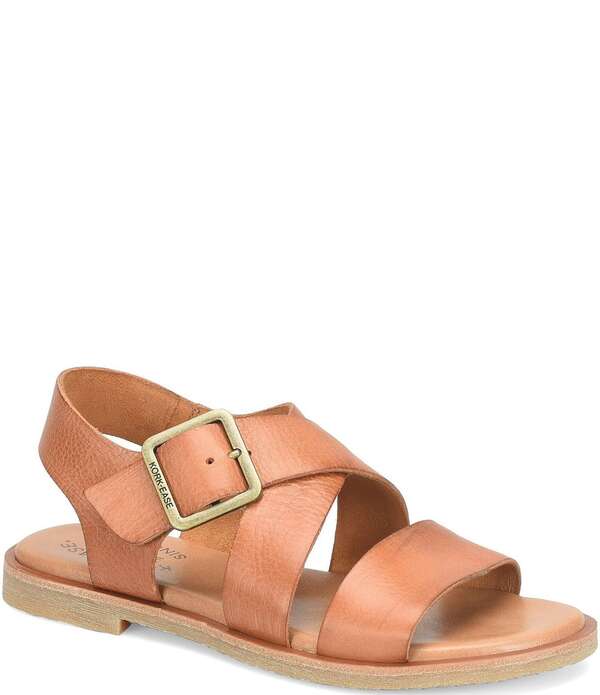 コークイーズ レディース シューズ パンプス サンダル アンクル なめし革 Kork-Ease Dara Leather Ankle Wrap Sandals Rust 挙げ句の果て