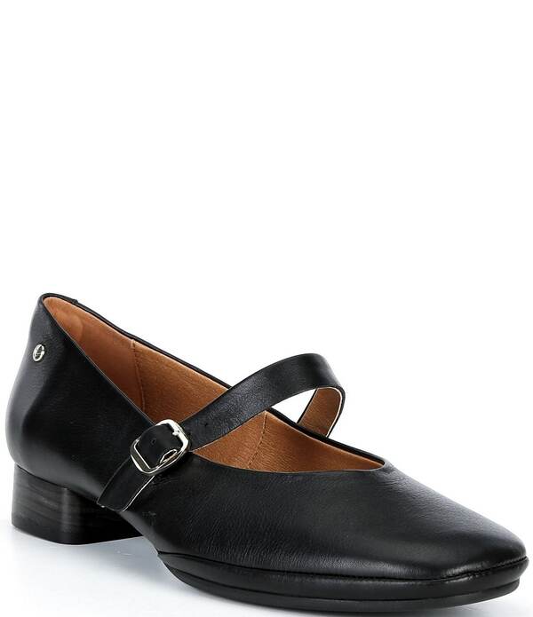 ピコリーノス レディース シューズ パンプス なめし革 Pikolinos Ubeda Mary Jane Leather Pumps Black 黒いこと
