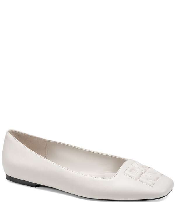 ダナキャラン レディース シューズ パンプス ロゴ DKNY by Donna Karan Darianne Logo Stitch Ballet Flatsoft White ホワイト 21,075円