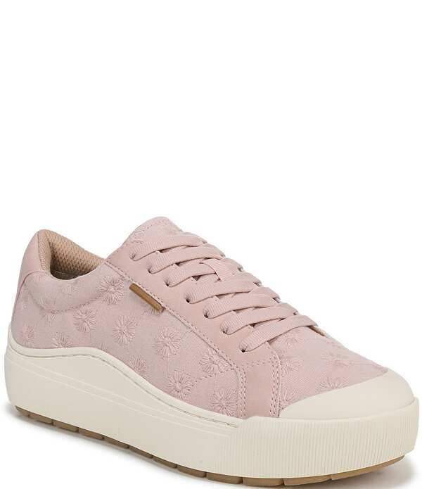 ドクター・ショール レディース シューズ スニーカー プラットフォーム 刺繍 Dr. Scholl Time Off Embroidered Textured Platform Sneakers Blush Pink ピンク