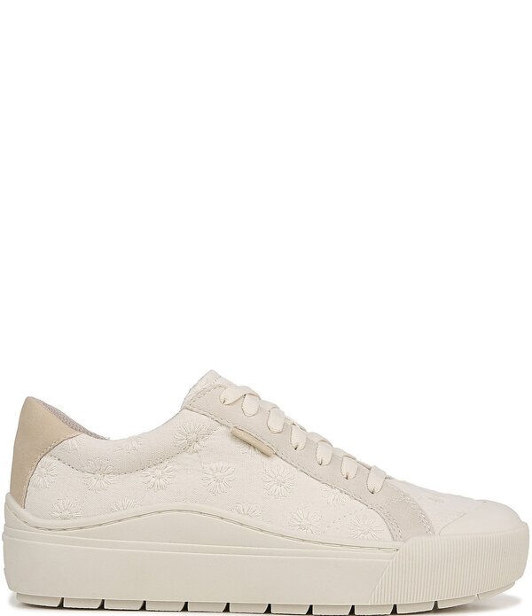 ドクター・ショール レディース シューズ スニーカー プラットフォーム 刺繍 Dr. Scholl's Time Off Embroidered Textured Platform Sneakers Off White オフホワイト
