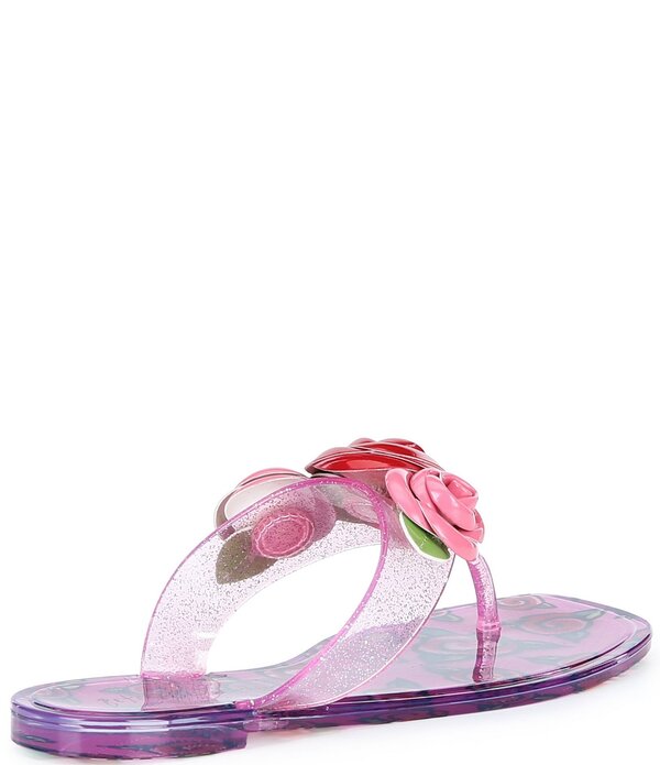 ベッツィジョンソン レディース シューズ サンダル Betsey Johnson Trenten Rose Jelly Thong Sandals Fuchsia Rose フューシャ