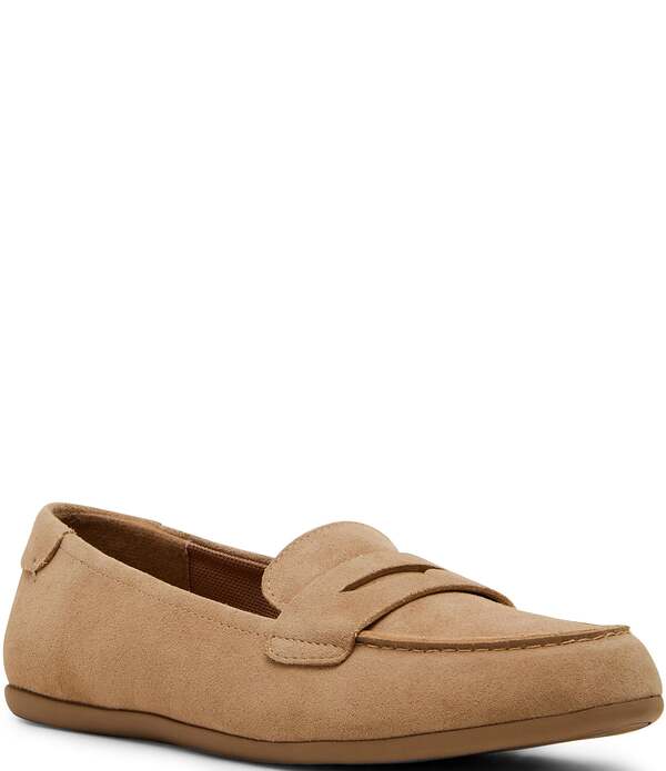金髪 レディース シューズ スリッポン・ローファー スエードクロス Blondo Felisha Waterproof Suede Penny Keeper Loafers Almond