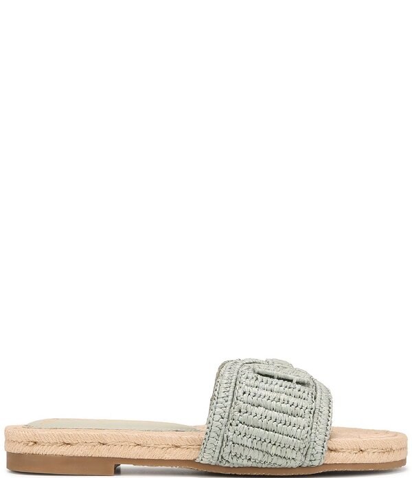 サムエデルマン レディース シューズ パンプス サンダル Sam Edelman Miya Woven Raffia Slide Sandalsage Sky セージ