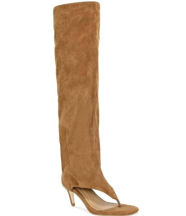 アザレア ワン レディース シューズ サンダル トール ブーツ Azalea Wang Chandi Thong Zip Tall Boots Tan タン