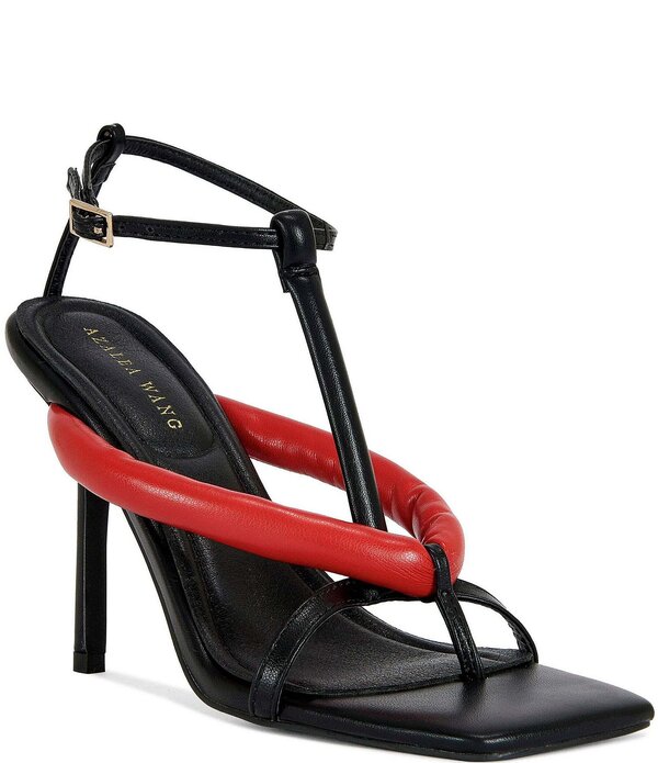 アザレア ワン レディース シューズ ヒール ラップワンピース サンダル アンクル Azalea Wang Kalia Square Toe Thong Ankle Wrap Dressandals Red Multi レッド 23,980円