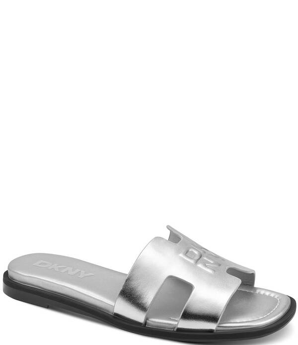 ダナキャラン レディース シューズ パンプス サンダル DKNY by Donna Karan Columba Flat Slide Sandalsilver シルバー