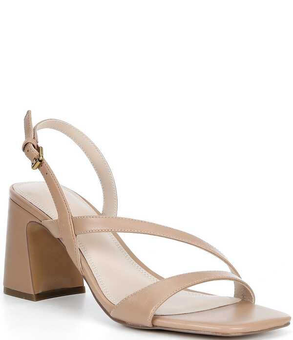 レイス レディース シューズ ヒール サンダル レザー Reiss Alice Leather Block Heel Dressandals Nude