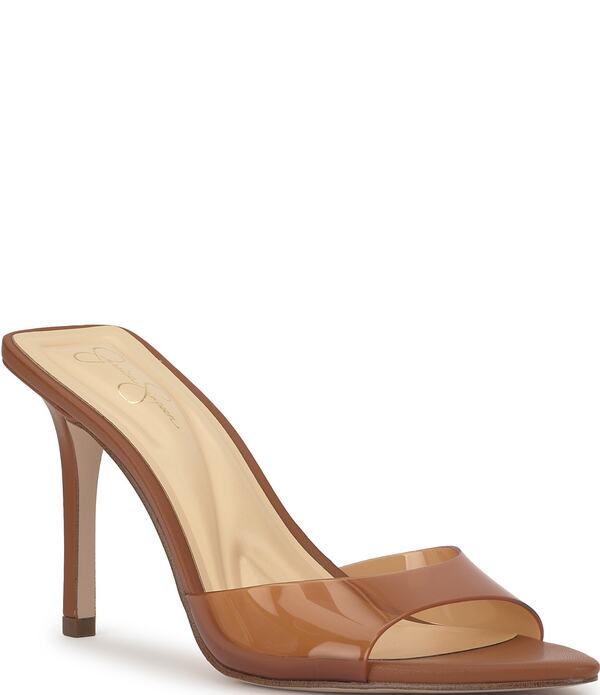 ジェシカシンプソン レディース シューズ サンダル Jessica Simpson Dravie Vinyl Stiletto Slide Dressandalsoft Caramel