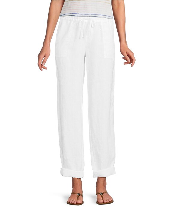 トッミーバハマ レディース ボトムス カジュアルパンツ リネン Tommy Bahama Two Palms Linen Tapered Pants White ホワイト|ReVida 店