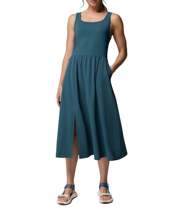 コロンビア レディース トップス ワンピース A ライン Columbia Pinetown Canyon Rib Collar A-Line Dress Everblue｜ReVida 店