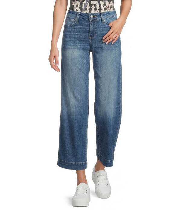 アリアト レディース ボトムス ジーンズズボン下 ワイドレッグ デニム Ariat Perfect Rise Jazmine Wide Leg Crop Jeans Albuquerque パンツ-レディースファッション