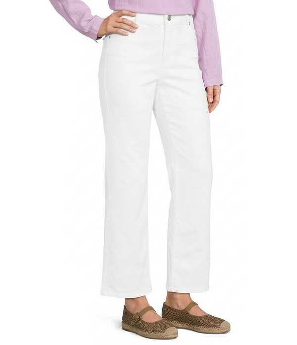 エイリーンフィッシャー レディース ボトムス デニムパンツ プチ コットン アンクル ジーンズ Eileen Fisher Petite Size Organicotton Blend Stretch Denim Straight Ankle Jeans White ホワイト｜ReVida 店