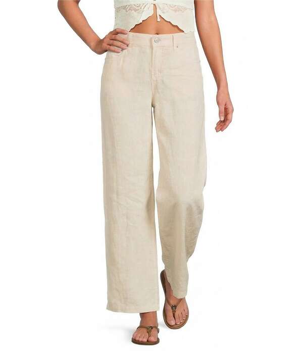 ラッキーブランド レディース ボトムス ジーンズズボン下 ワイドレッグ リネン デニム Lucky Brand Linen High Rise Wide Leg Jeans Moonstruck