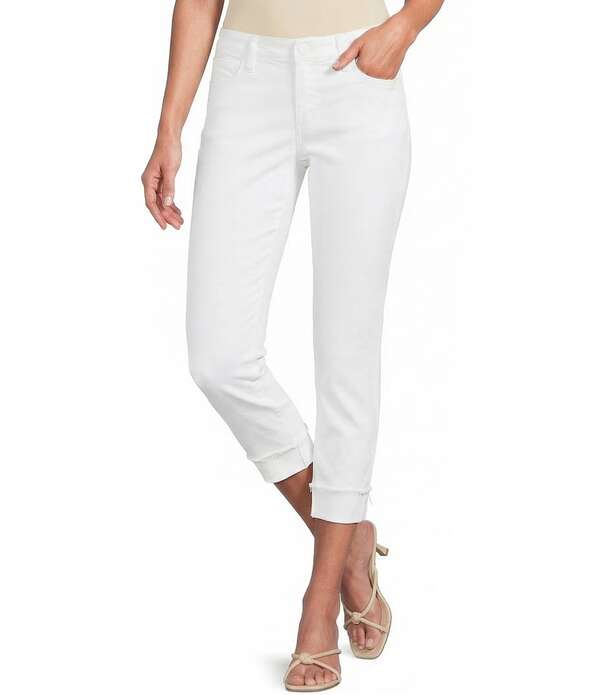 カットフロムザクロス レディース ボトムス デニムパンツ ストレート プチ ジーンズ KUT From The Kloth Amy Petite Size Straight Leg Crop Jeans Optic White ホワイト