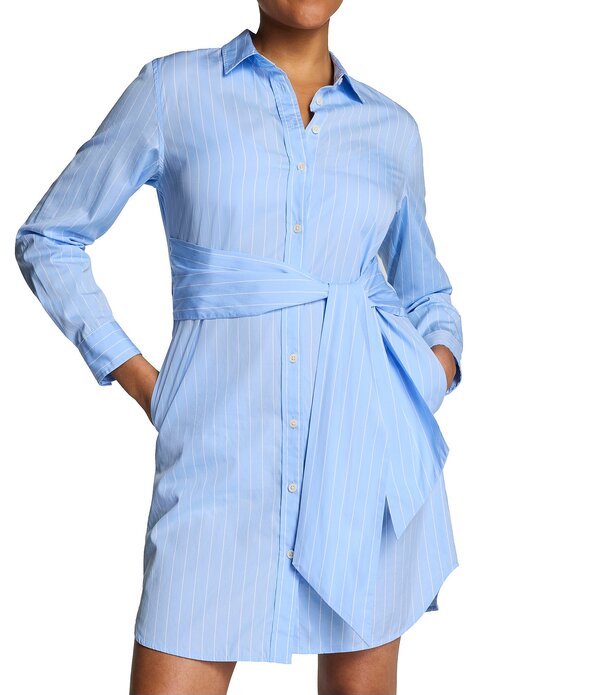 スパンク レディース トップス ワンピース リラックスフィット シャツ SPANXR Poplin Relaxed Fitie Front Shirt Dress Peak/Classic White ホワイト