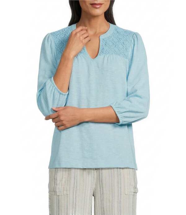 ウエストバウンド レディース トップス シャツ Vネック Westbound V-Neck 3/4 Sleeve Topetite Four