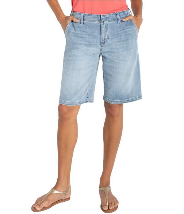 リヴァプール ロサンゼルス レディース ボトムス ハーフパンツ・ショーツ ショートパンツ デニム Liverpoolos Angeles Weekender Stretch Denimid Rise Bermuda Shorts Las Virgen デニム