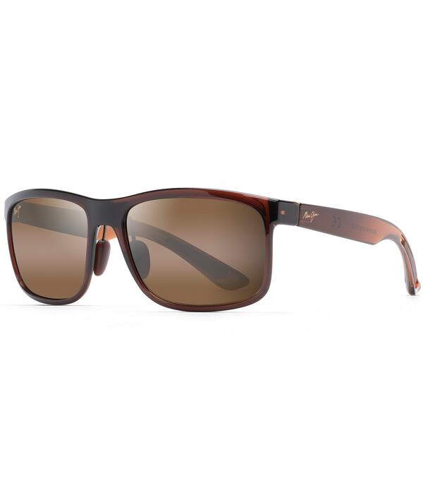 マウイ体育館 レディース 佩び物 サングラス・アイウェア 足し加える大きさ Maui Jim Unisex Huelo 58粍 PolarizedPlus2Rectangle Sunglasses Tortoise