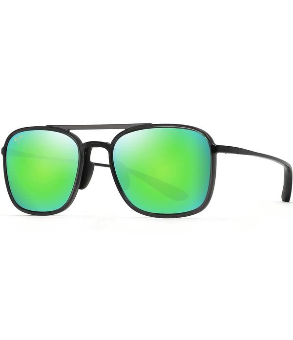 マウイ体育館 レディース 佩び物 サングラス・アイウェア 足し加える大きさ Maui Jim Unisex Keokea 55粍 PolarizedPlus 2 Aviator Sunglasses Grey/Green 薄墨色