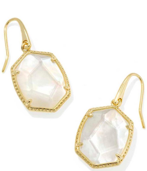 ケンドラスコット レディース アクセサリー ピアス・イヤリング Kendra Scott Daphne Frame Drop Earrings Gold Ivory Mother Of Pearl アイボリー|ReVida 店