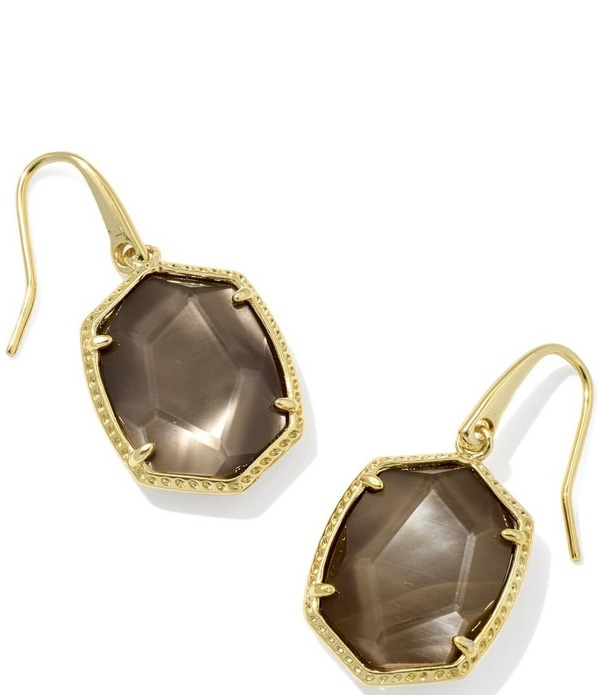 ケンドラスコット レディース アクセサリー ピアス・イヤリング Kendra Scott Daphne Frame Drop Earrings Gold Taupe Mother Of Pearl パール｜ReVida 店