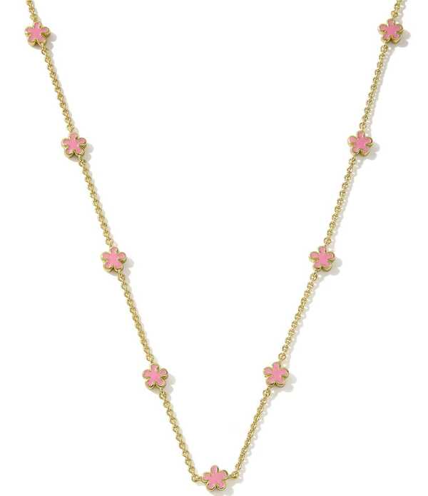 ケンドラスコット レディース アクセサリー ネックレス・チョーカー レース Kendra Scott Jane Strand Collar Necklace Goldark Pink Enamel ピンク｜ReVida 店