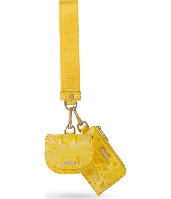 ブランミン レディース 付属品 紙入れ BRAHMIN Melbourne Collection Etta Wristlet Pouch Vivid Yellow 黄色