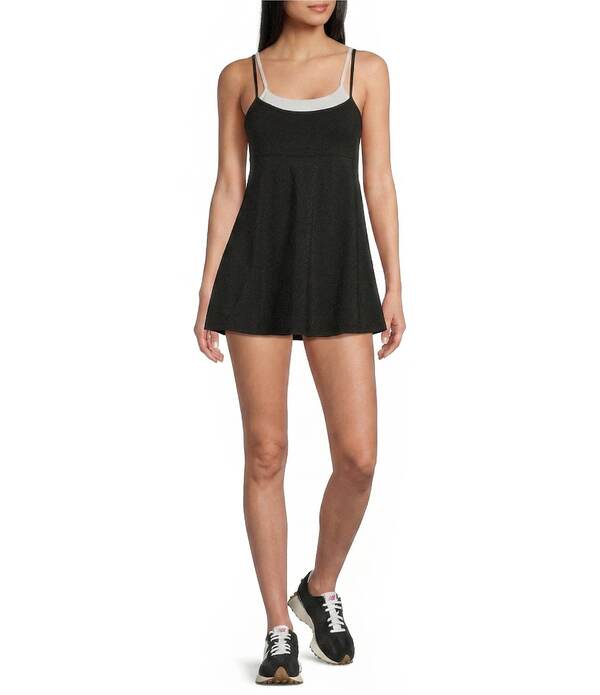 ジービー レディース トップス ワンピース GB Double Layer Active Dress Black/White ホワイト|ReVida 店