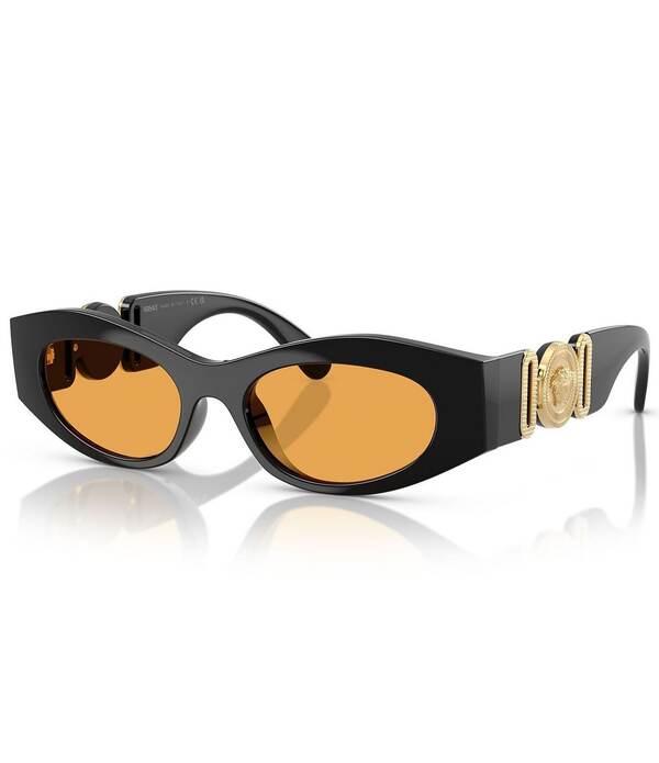 ヴェルサーチ レディース 付属物 サングラス・アイウェア Versace Women\u0027s VE4480U 51粍 Cat Eye Sunglasses Black 黒いこと