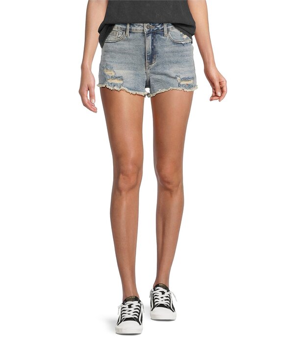 フラッグ アンド アンセム レディース ボトムス ハーフパンツ・ショーツ ショートパンツ デニム Flag and Anthem Kellie High Rise Cut-Off Denim Shorts Dark Wash デニム|ReVida 店