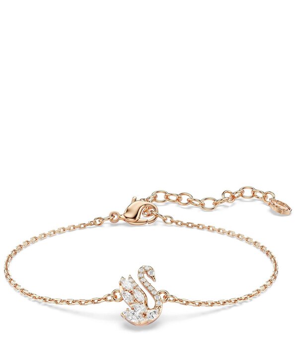 スワロフスキー レディース アクセサリー ブレスレット・バングル・アンクレット Swarovski Mixed Cut Swan Bangle Bracelet Rose Gold ゴールド|ReVida 店