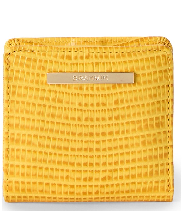 ブランミン レディース 佩び物 札入れ ミニ BRAHMIN Vivid Yellow Melbourne Jane Mini Wallet Vivid Yellow 黄色