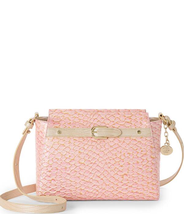 ブランミン レディース 御徒面子 BRAHMIN Pink Novella Collection Hillary Crossbody Bag Pink サクラ色